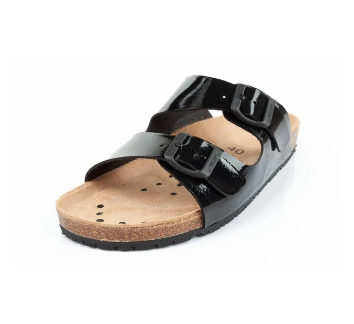 Sandály Black W pracovní žabky model 17524799 - Abeba Sandály Black W pracovní žabky model 17524799 - Abeba