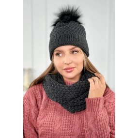 Dámský set model 19002148 Grafit - K-Fashion Dámský set model 19002148 Grafit - K-Fashion