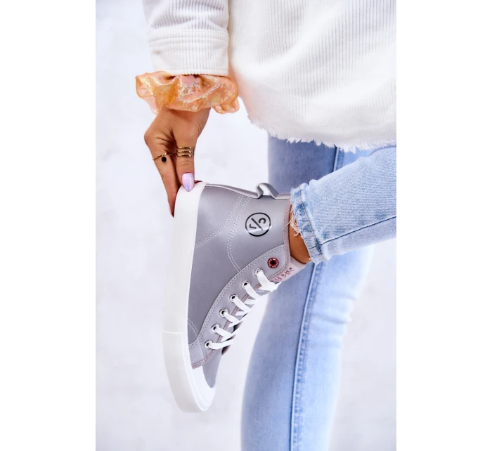 Dámské vysoké tenisky model 21578039 šedá - Cross Jeans