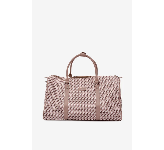 Vzorovaná Cestovní Taška Béžová Dámská model 22111584 - Flora&Co