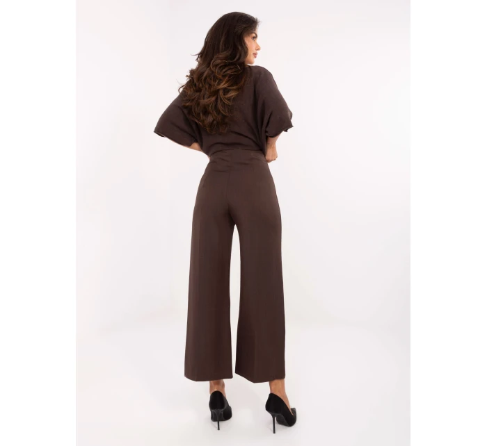 Spodnie IT SP model 21302408 ciemny brązowy - FPrice Spodnie IT SP model 21302408 ciemny brązowy - FPrice