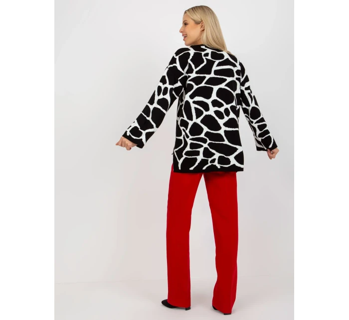 Svetr RV SW model 17926495 bílá černá - FPrice