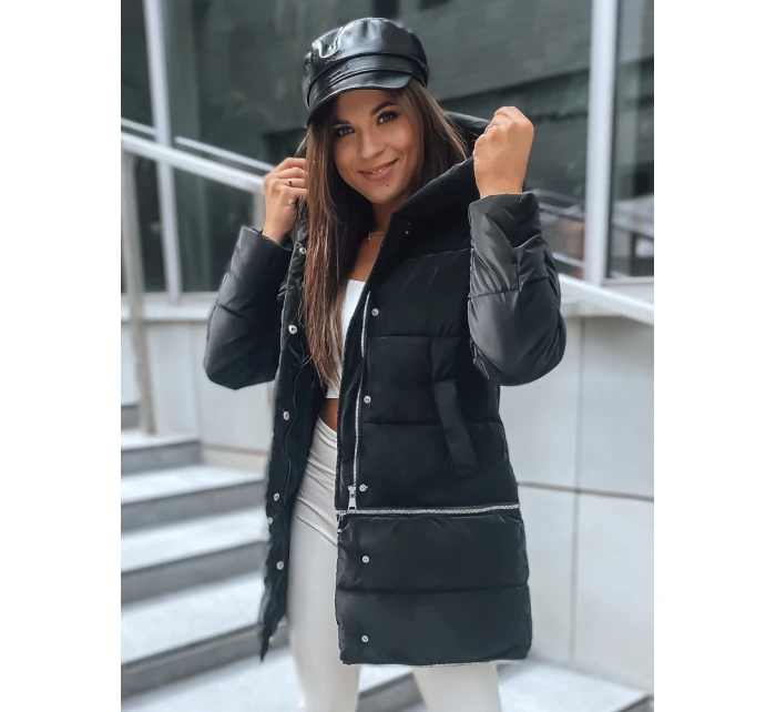 Dámská zimní bunda DIAMON PREMIUM černá FashionStreet TY2956 Dámská zimní bunda DIAMON PREMIUM černá FashionStreet TY2956