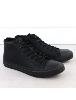 Pánské černé zateplené kotníkové tenisky model 21905111 - Big Star Pánské černé zateplené kotníkové tenisky model 21905111 - Big Star