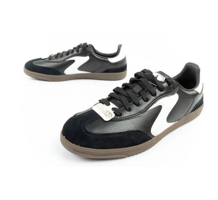 Skechers Kickoff dámské sportovní boty tenisky černé kožené dámské