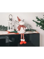 VÁNOČNÍ DEKORATIVNÍ SOBI BÍLÍ 35+20CM