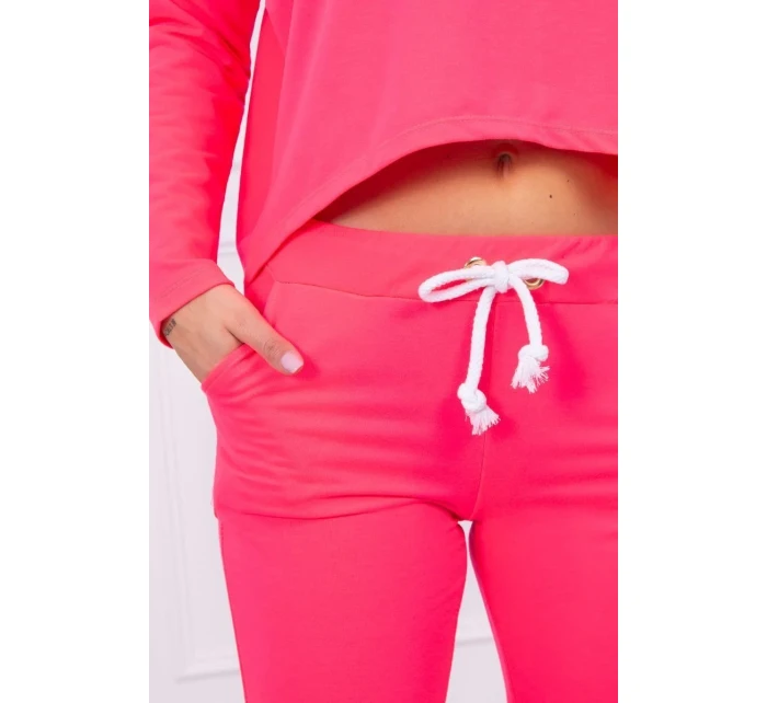 Sada s oversize halenkou růžová neonová Sada s oversize halenkou růžová neonová