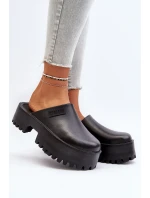 Dámské žabky na masivní podešvi Big Star NN274014 Černé Dámské žabky na masivní podešvi Big Star NN274014 Černé