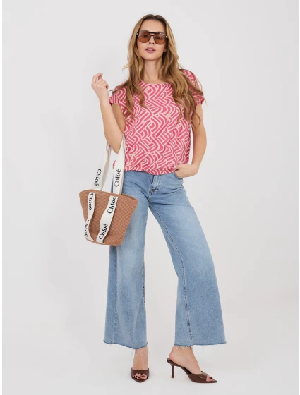 T shirt D12110M02646E koralowy