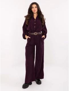 IT kalhoty SP 25782.73 tmavě fialové