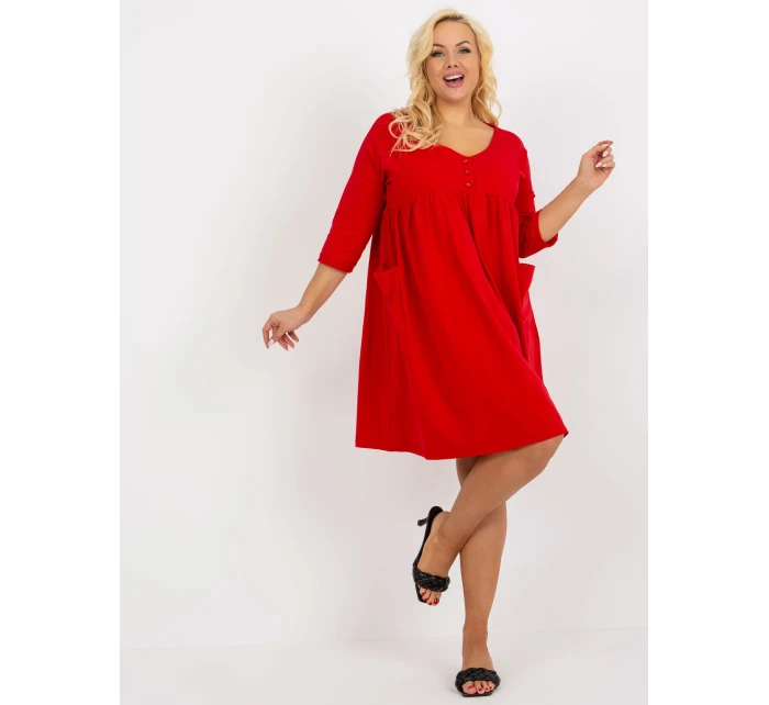 RV šaty SK model 18372297 červená - FPrice RV šaty SK model 18372297 červená - FPrice