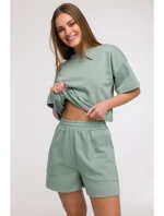 model 21047240 Šortky s kapsami mátové - BeWear