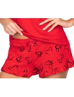 Pyžamo Mika 1/2 červené - Donna Pyžamo Mika 1/2 červené - Donna