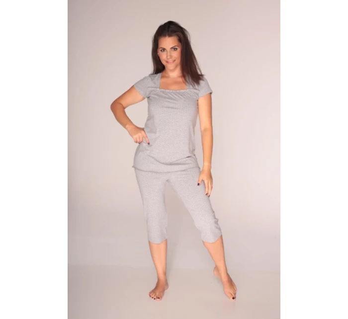 Dámské pyžamo TEČKY kr.r. 3/4 kalh. 919 - DE LAFENSE