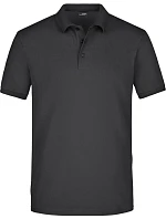 JN 710 Pánské elastické piqué polo model 22488583 black - Daiber