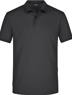 JN 710 Pánské elastické piqué polo model 22488583 black - Daiber