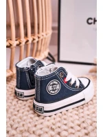 Dětské Tenisky Vysoké Se Zipem BIG STAR model 21545337 Tmavě Modré - Big Star Shoes Dětské Tenisky Vysoké Se Zipem BIG STAR model 21545337 Tmavě Modré - Big Star Shoes