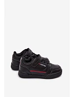 Dětské boty Sneakers na suchý zip LOTTO NANDU 2600310K Černé Dětské boty Sneakers na suchý zip LOTTO NANDU 2600310K Černé