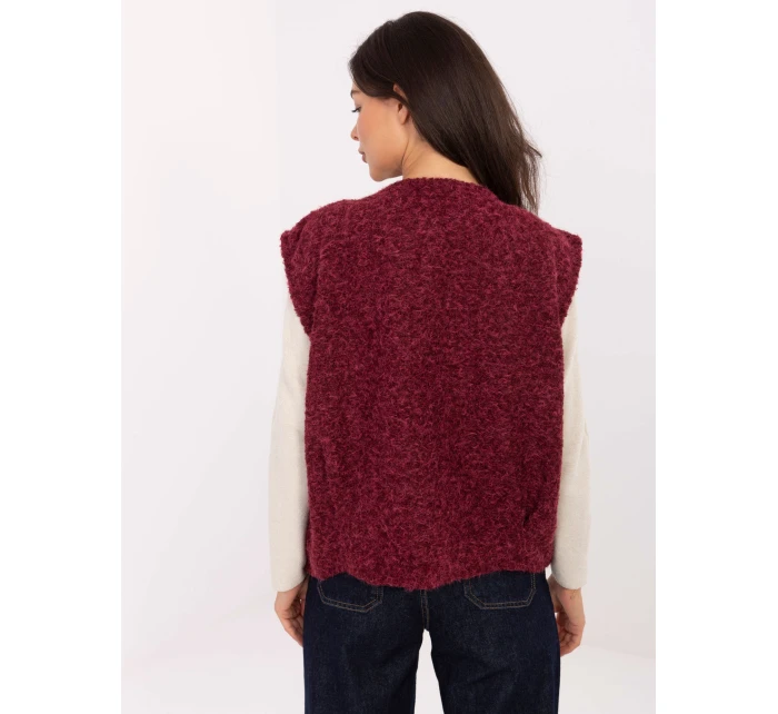 Kamizelka IT KZ model 21334903 bordowy - FPrice Kamizelka IT KZ model 21334903 bordowy - FPrice