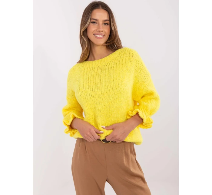 Sweter MI SW model 20849264 żółty - FPrice Sweter MI SW model 20849264 żółty - FPrice