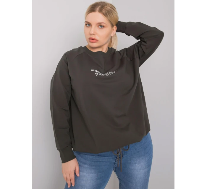 Mikina RV BL 7162.12P tmavá khaki