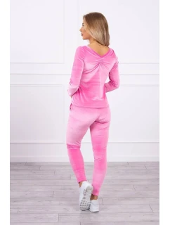 Velurová souprava 19738  růžová - Kesi