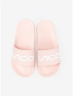 Originální dámské růžové nazouváky na plochém podpatku Originální dámské růžové nazouváky na plochém podpatku