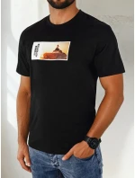 Pánské tričko s potiskem černé Dstreet RX5485