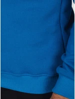 Pánská základní modrá mikina FashionStreet BX5883