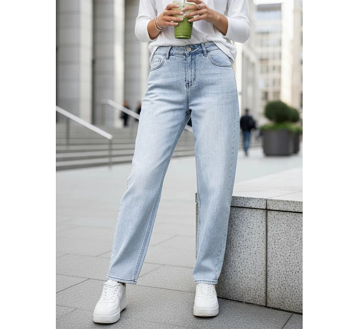 Dámské džíny baggy fit volného střihu modré FashionStreet UY2925