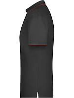 JN Pánské piqué polo s kontrastní légou 02.0 black/red model 22489110 - Daiber JN Pánské piqué polo s kontrastní légou 02.0 black/red model 22489110 - Daiber