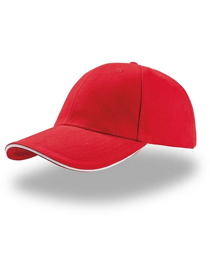 Atlantis Headwear Liberty Sandwich 6 panelová kšiltovka "Liberty Sandwich" 33.0005 red/white
