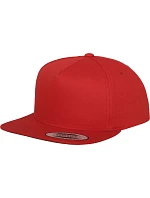Flexfit 6007/6007T 5 panelová Snapback kšiltovka 55.6007 red