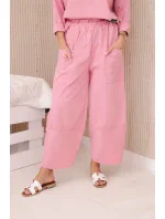 Komplet nových mikinových kalhot Punto tmavě pudrově růžová Komplet nových mikinových kalhot Punto tmavě pudrově růžová