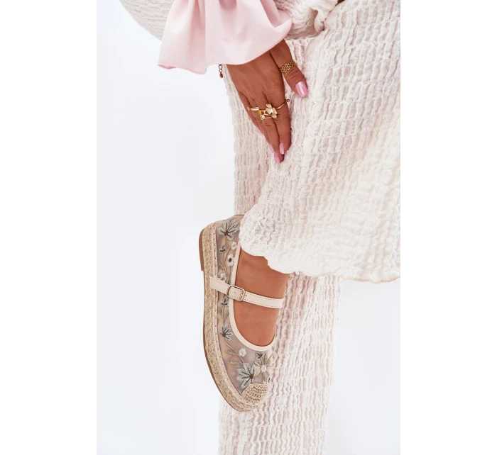 espadrilky s na platformě béžové model 21700053 - Boto espadrilky s na platformě béžové model 21700053 - Boto