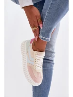 Dámské tenisky na platformě z eko semiše vícebarevné model 21997817 - Boto