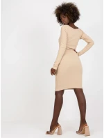 Šaty FN SK 4607.16X béžová Šaty FN SK 4607.16X béžová