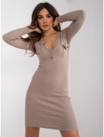 Šaty RV SK model 17034935 tmavě lila - FPrice Šaty RV SK model 17034935 tmavě lila - FPrice