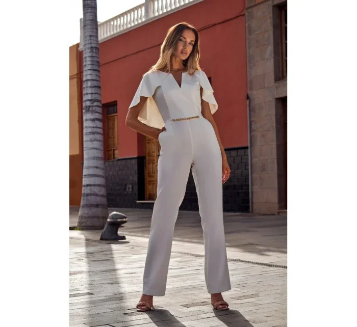 M670 Kombinéza s volánky - ecru M670 Kombinéza s volánky - ecru