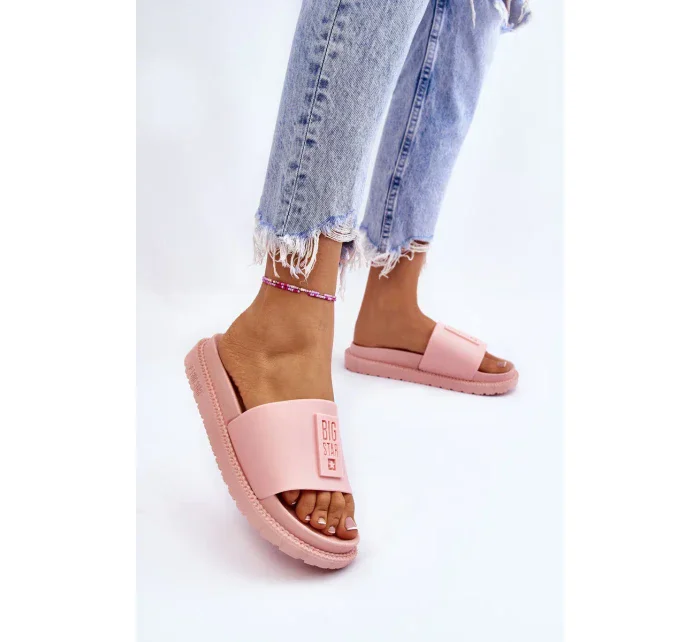 Dámské pantofle Big Star - světle růžové Dámské pantofle Big Star - světle růžové