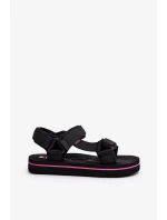 Dámské sandály na platformě Lee Cooper Černé