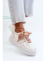 Dámské Tenisky na platformě Bílé Tessama Dámské Tenisky na platformě Bílé Tessama