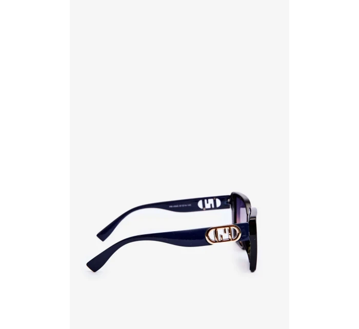 Dámské sluneční brýle s ozdobnými detaily UV400 tmavě modrá Dámské sluneční brýle s ozdobnými detaily UV400 tmavě modrá