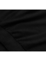 Tenká černá dámská tepláková mikina se stahovacími lemy model 17987594 - J.STYLE