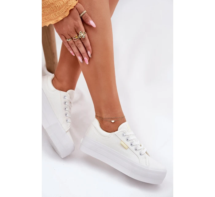 Dámské Tenisky Na Platformě Lee Cooper LCW-25-31-3450L Bílé