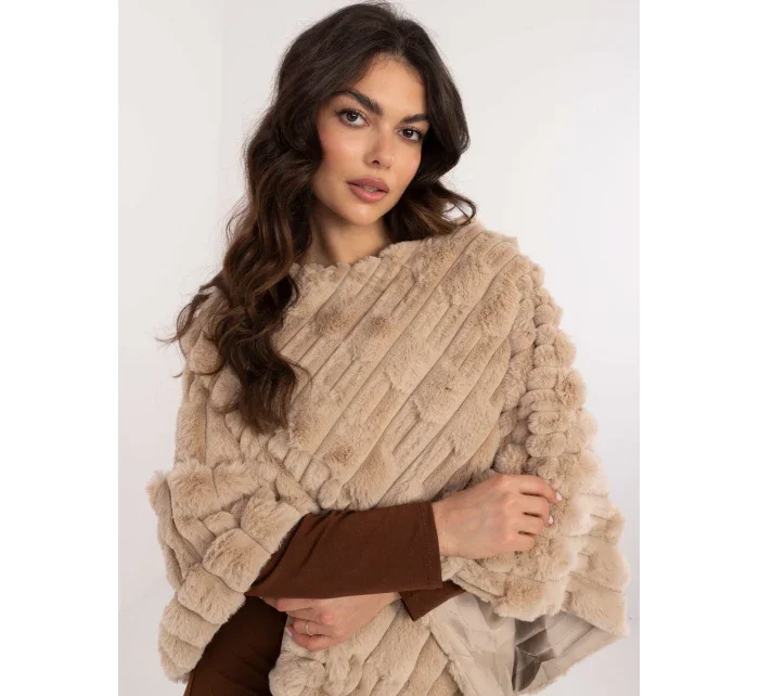Poncho AT  beżowy model 20686495 - FPrice
