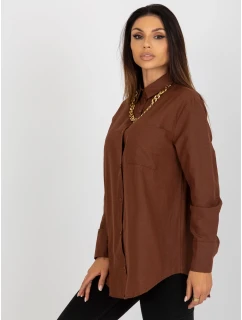 Košile ke KS 7183.81P hnědá