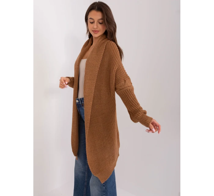 Kardigan TW SW BI model 18970074 brązowy - FPrice Kardigan TW SW BI model 18970074 brązowy - FPrice