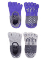 Yoclub Ponožky na jógu 2-pack SKS-0017U-AA2A Multicolour