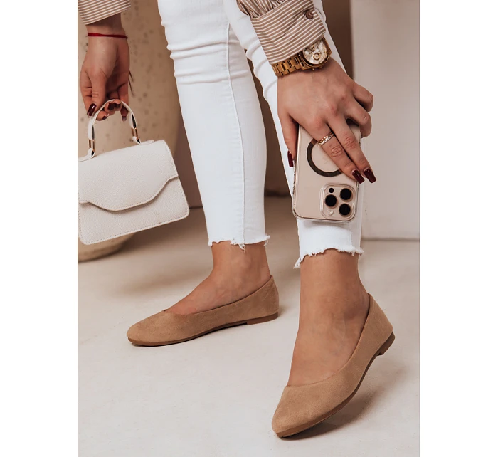 Dámské semišové baleríny ZY0672 hnědé - Seastar Dámské semišové baleríny ZY0672 hnědé - Seastar